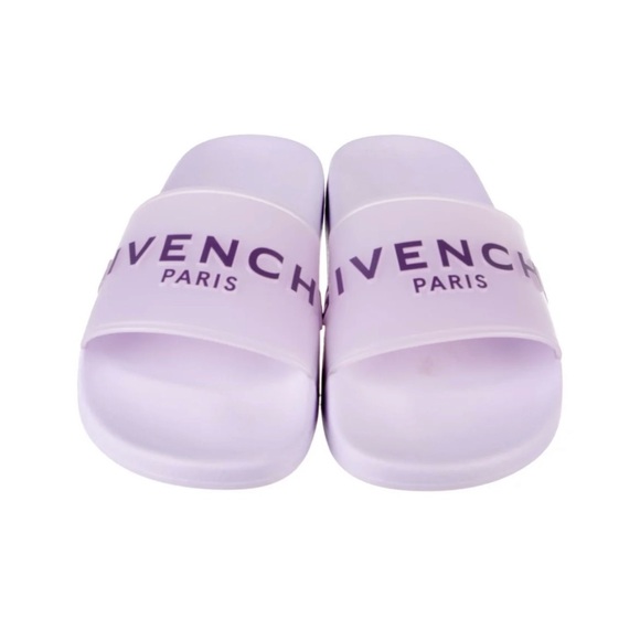 Givenchy Lavender rubber Slides - Picture 1 of 4